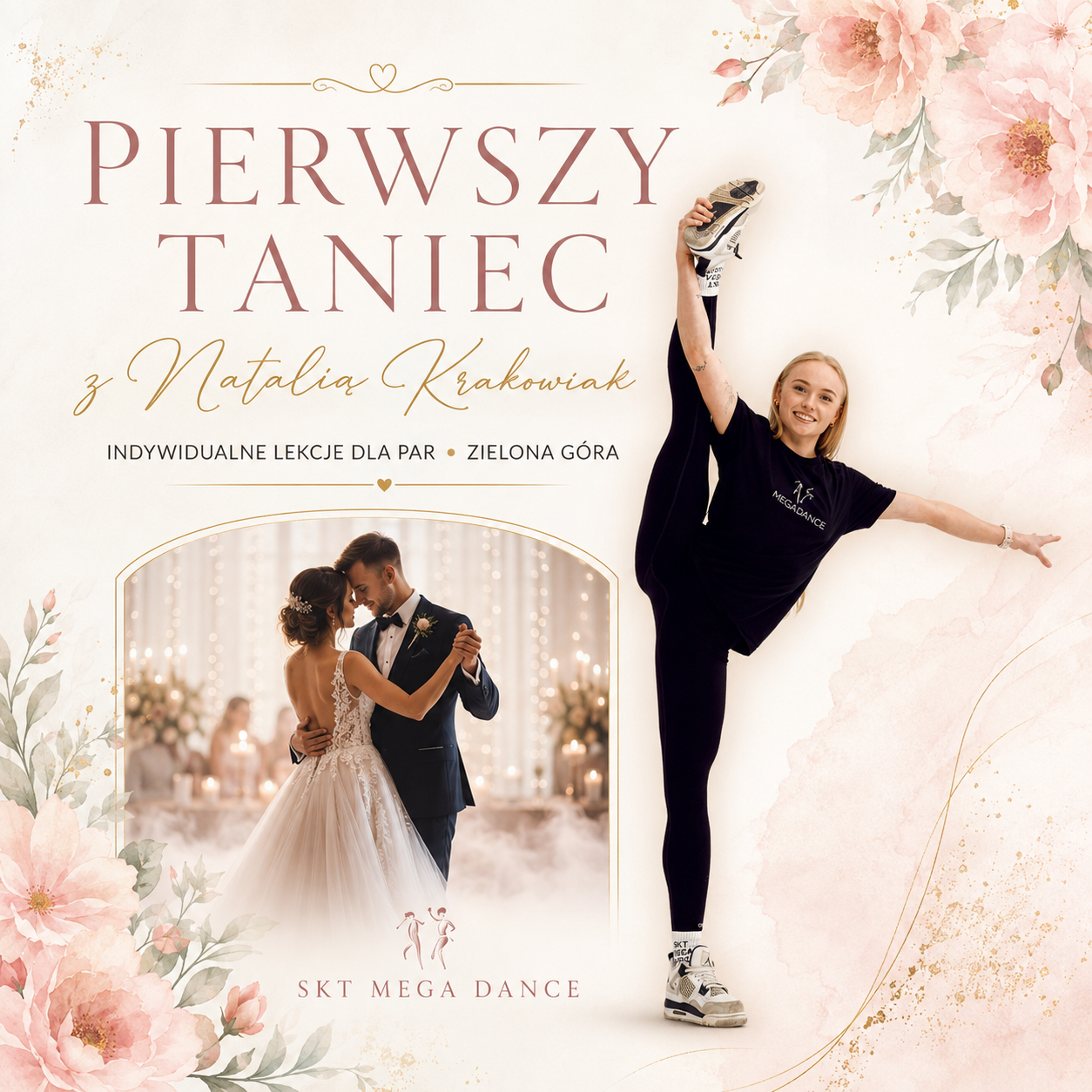 Pierwszy taniec Zielona Góra – indywidualne lekcje w SKT Mega Dance